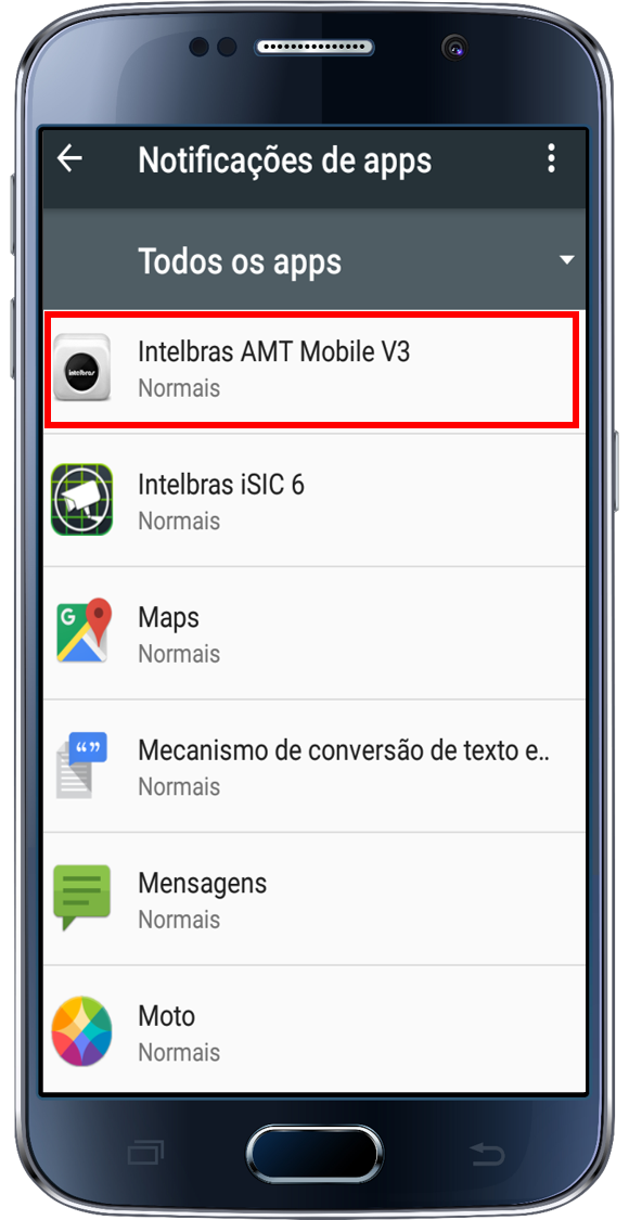 Software para centrais de alarme c/ comunicação IP AMT Mobile V3